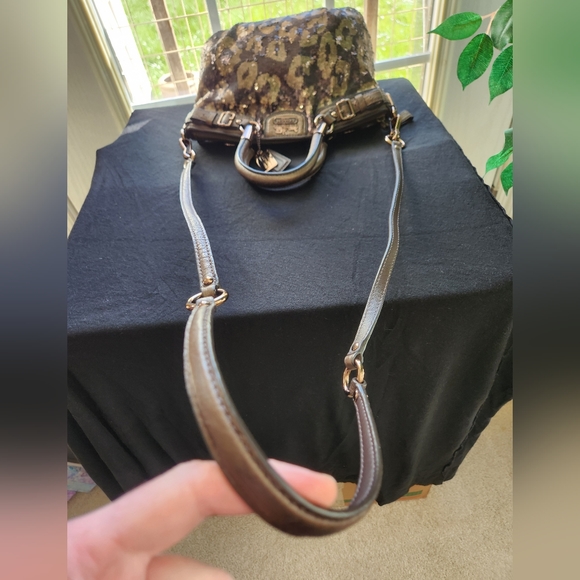 Coach Madison Sophia Ocelot Sequin Satchel Crossbody Mini (18638) RARE! - Picture 6 of 16